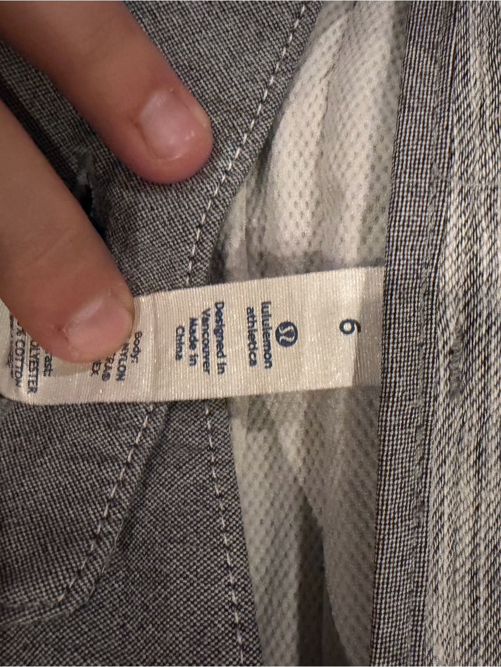 lululemon athletica Gray Women's Leggings with Contrast Waist Panel - Picture 3 of 3